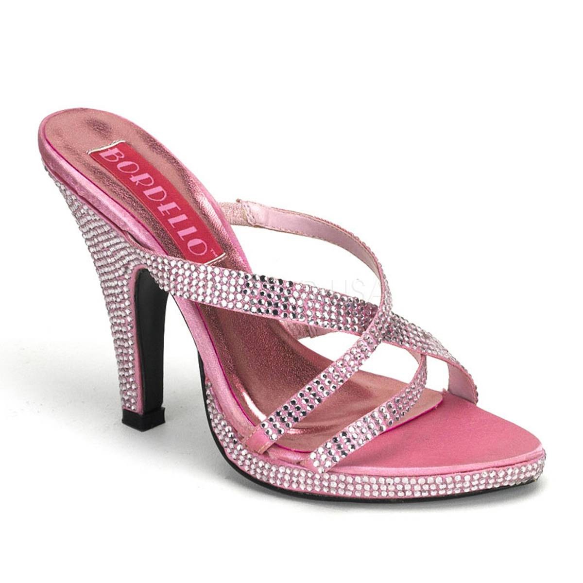 Sandalen - SIREN 02R ° Damen Sandalette ° Pink Strass ° Bordello  - Onlineshop RedSixty