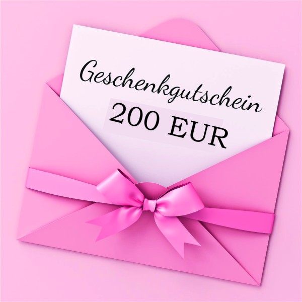 GESCHENKGUTSCHEIN 200 EUR