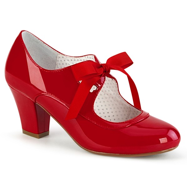 WIGGLE-32 ° Pumps ° Rot Lack Patent ° ° Pin Up Couture