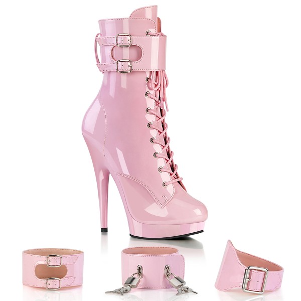 SULTRY-1023 ° Stiefel ° Babypink Lack Patent ° ° Fabulicious
