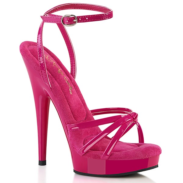 SULTRY-638 ° Sandale ° Hotpink Lack Patent ° ° Fabulicious